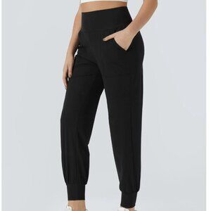 Halara High Waisted Plain Pocket Casual Joggers